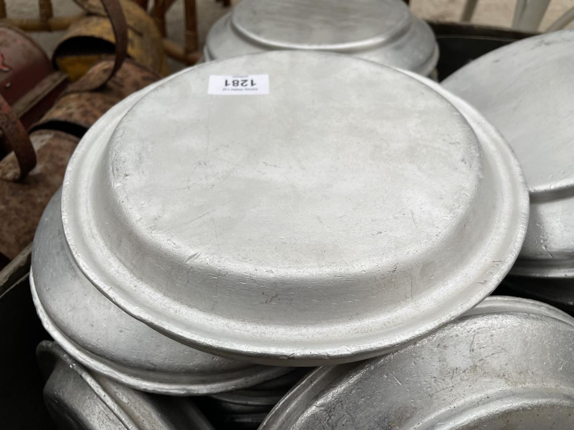 A LARGE QUANTITY OF MILK CHURN LIDS - Image 2 of 2