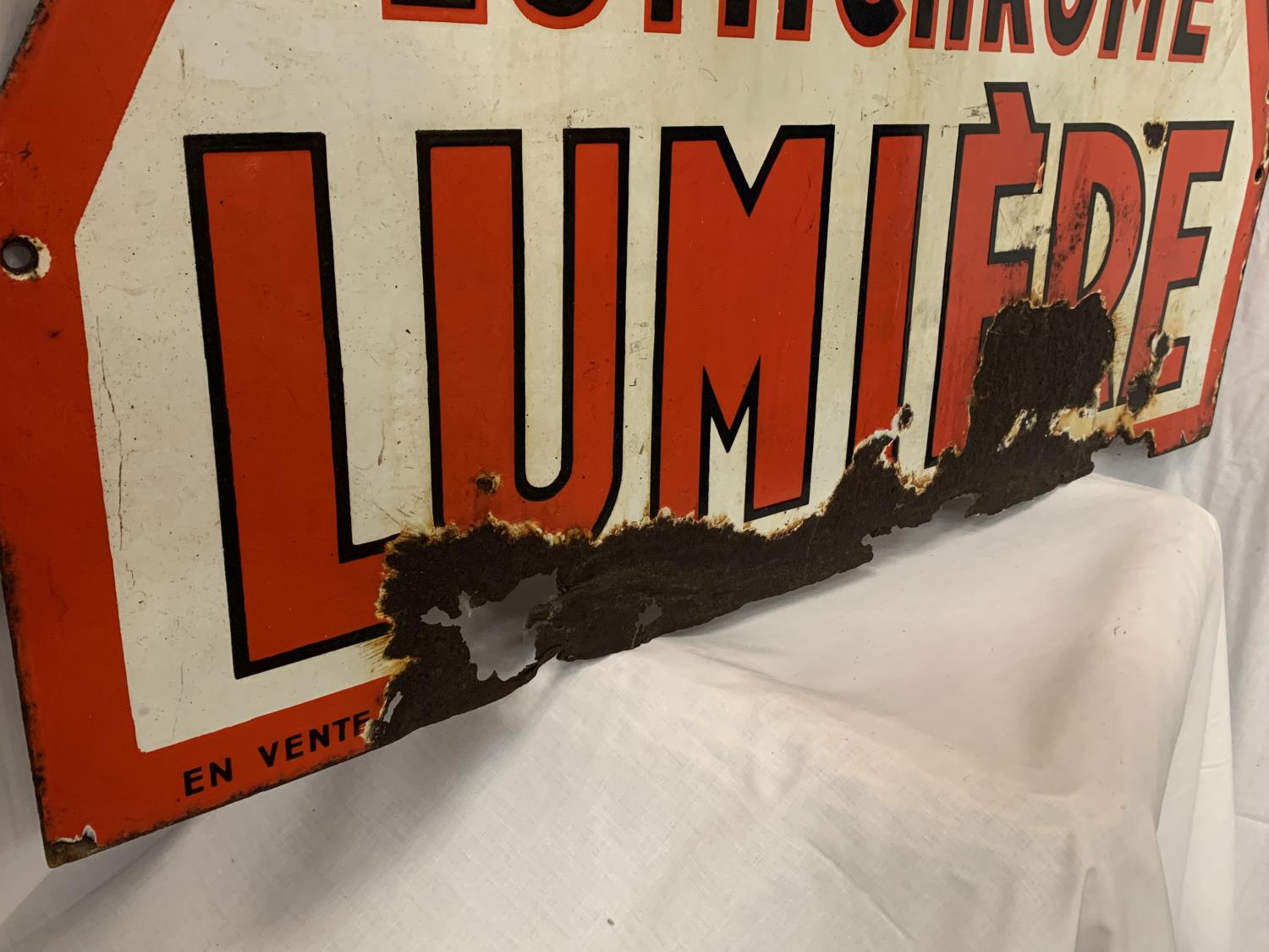 A DOUBLE SIDED ENAMEL SIGN FILM LUMICHROME LUMIERE88CM X 90CM - Image 3 of 5