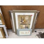 AN ASSORTMENT OF FRAMED PRINTS AND PICTURES