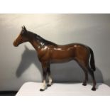 A BESWICK BAY THOROUGHBRED HORSE