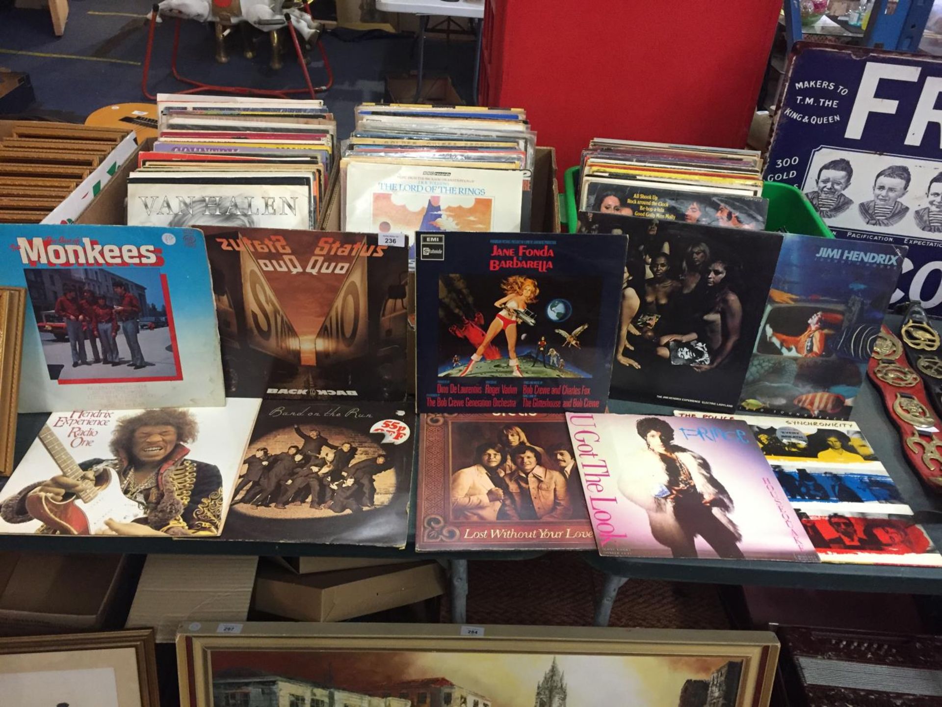 A LARGE COLLECTIONS OF LP'S