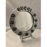 A GUCCI STYLE DRESSING TABLE MIRROR