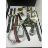 THIRTEEN VARIOUS FASHION WATCHES