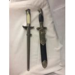 TWO SWORDS IN SHEATHS