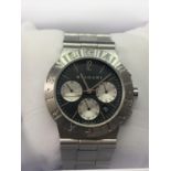 A BVLGARI QUARTZ WATCH WITH PRESENTATION BOX SEEN IN WORKING ORDER BUT NO WARRANTY