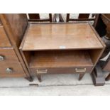 A G-PLAN E.GOMME SIDE CABINET WITH SINGLE DRAWERS, 24" WIDE