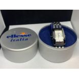 AN AS NEW ELLESSE WRIST WATCH WITH A PRESENTATION TIN SEEN WORKING BUT NO WARRANTY