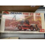 A UNOPENED BOXED AIRFIX 'DENNIS FIRE ENGINE' MODEL KIT
