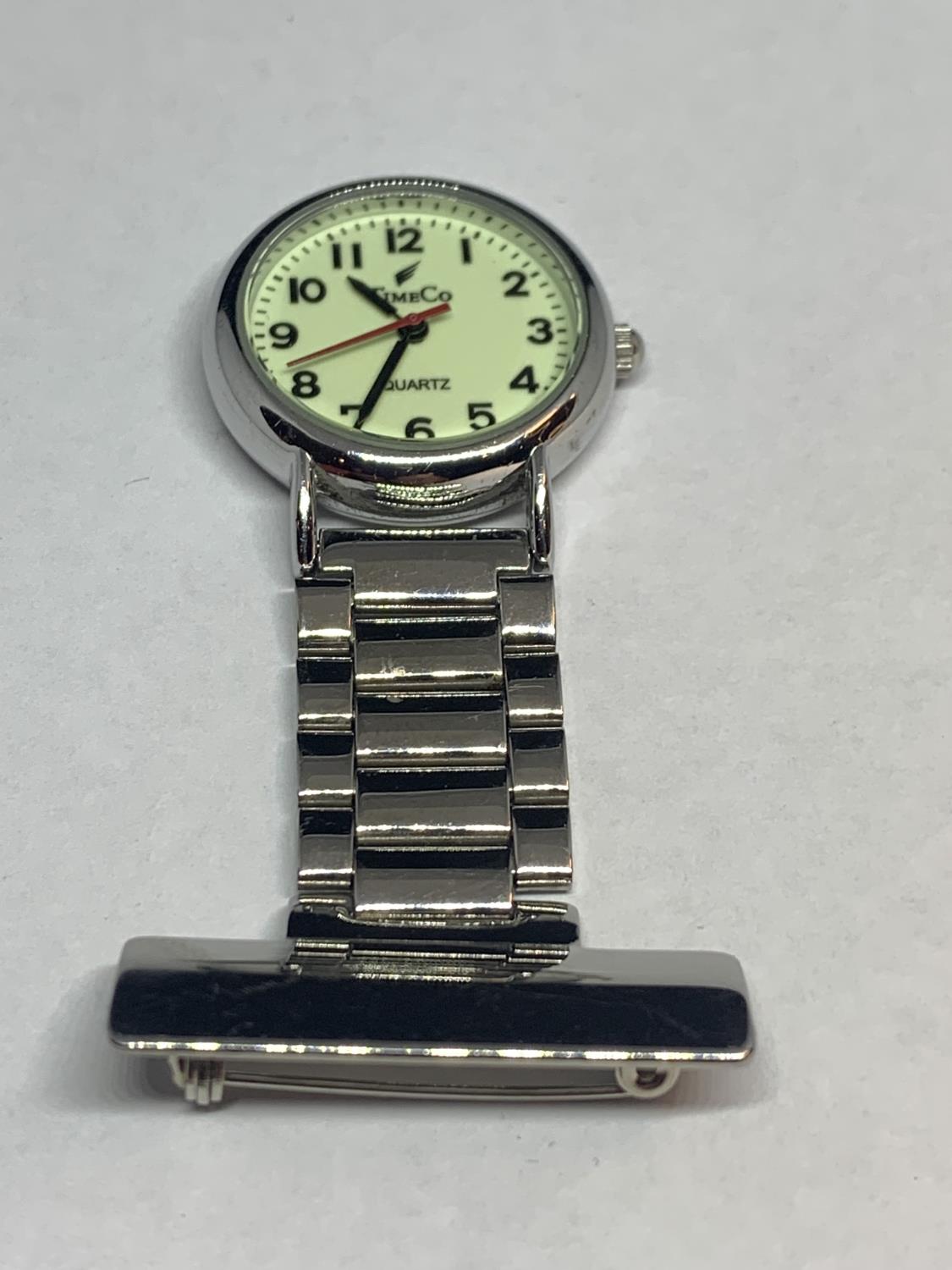 A TIMECO NURSES FOB WATCH IN WORKING ORDER BUT NO WARRANTY