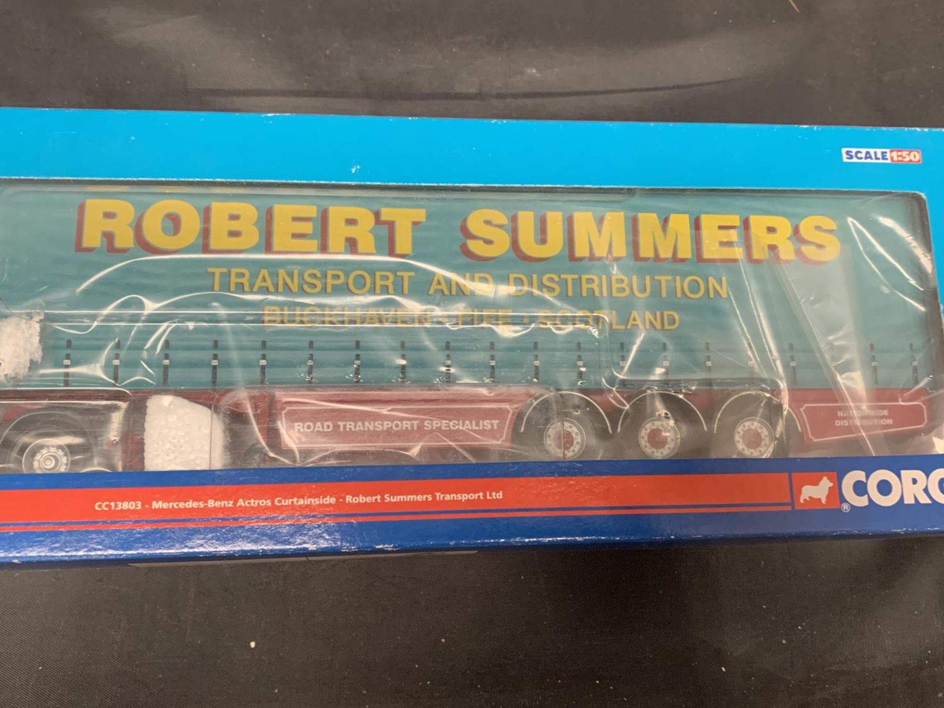 A BOXED CORGI LIMITED EDITION MERCEDES BENZ ACTROS CURTAINSIDE - ROBERT SUMMERS TRANSPORT LTD - Image 2 of 4