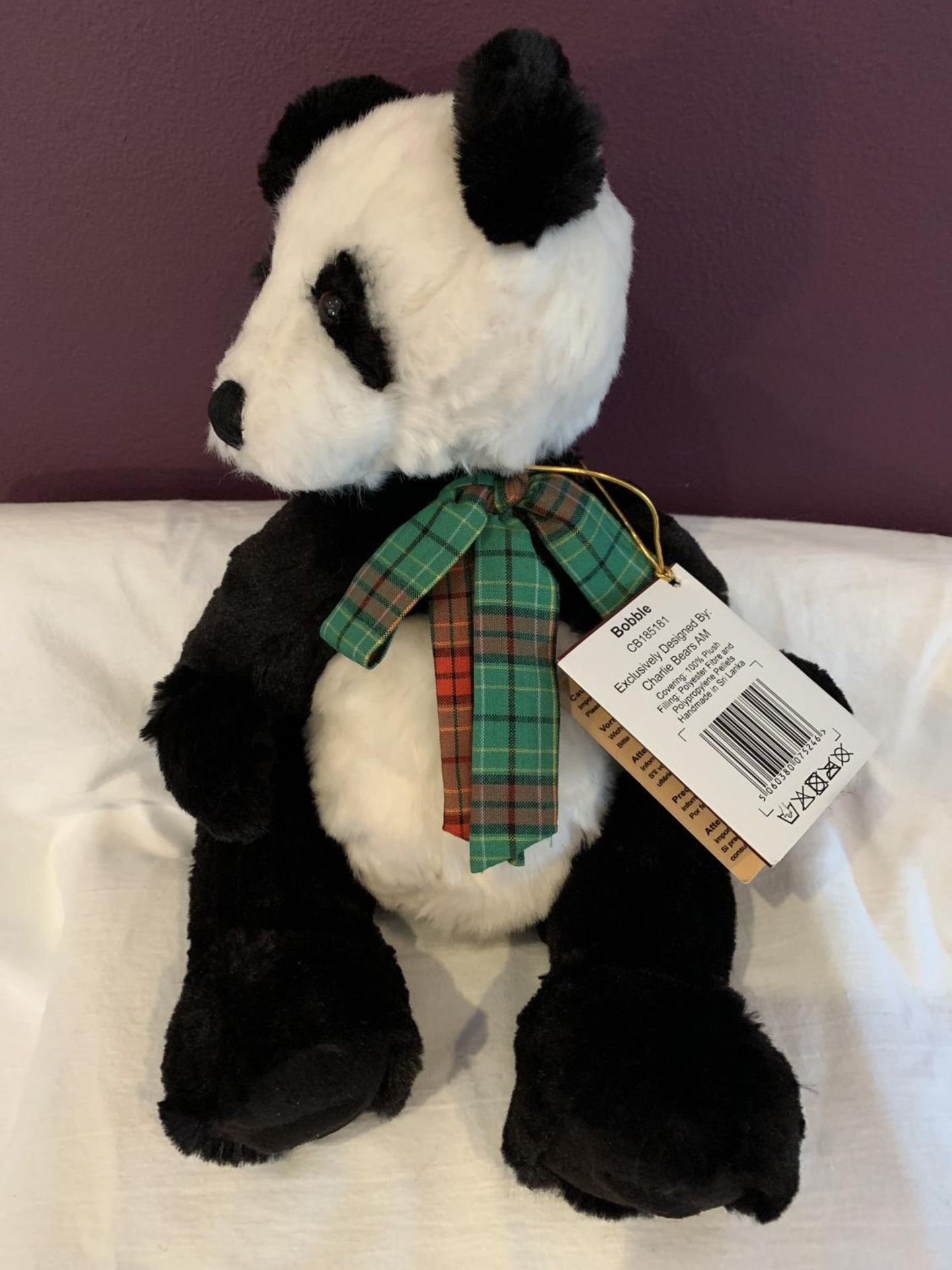 A NEW AND TAGGED CHARLIE BEARS PANDA 'BOBBLE' - Image 2 of 3