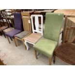 FOUR VARIOUS DINING CHAIRS