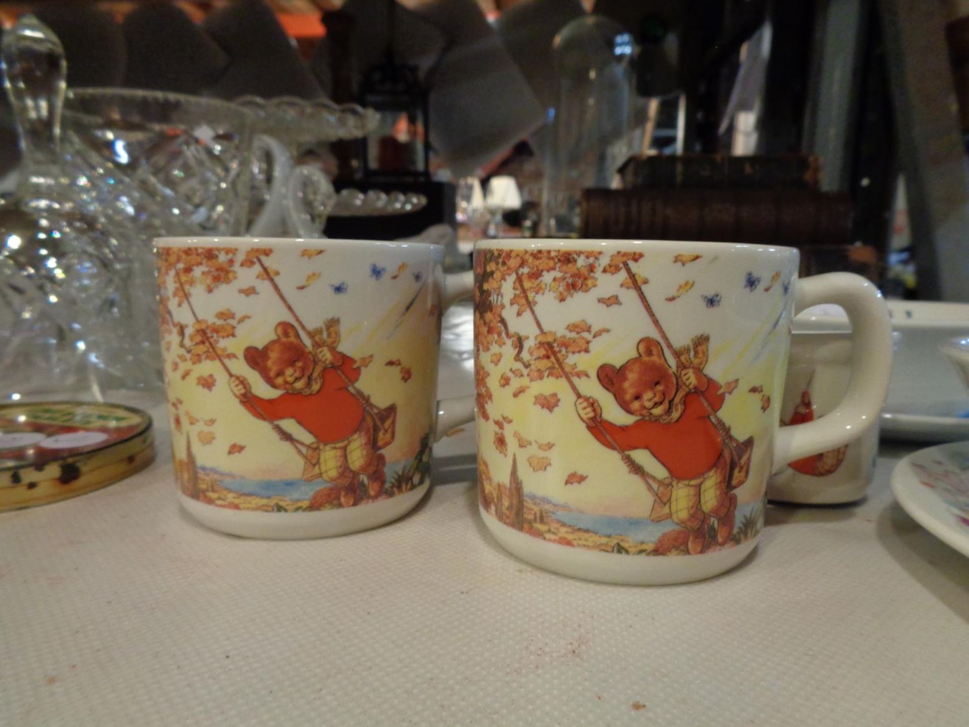 A COLLECTION OF WEDGWOOD CHILDRENS "RUPERT THE BEAR "CROCKERY TO INCLUDE TWO BREAKFAST BOWLS, - Image 2 of 3