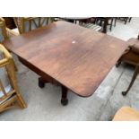 A VICTORIAN MAHOGANY PEMBROKE TABLE