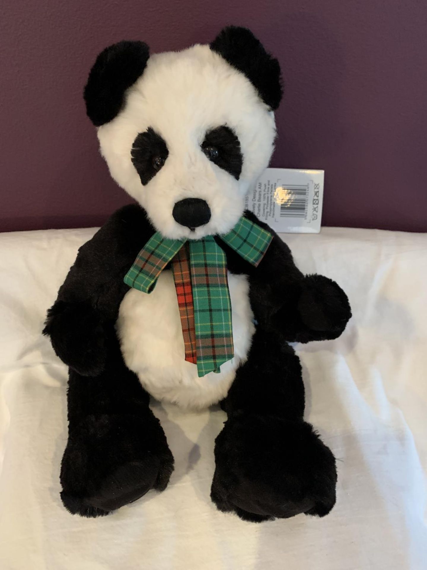 A NEW AND TAGGED CHARLIE BEARS PANDA 'BOBBLE'