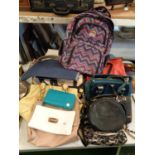 A SELECTION OF HANDBAGS, PURSES AND BAGS