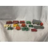 FOURTEEN VINTAGE LESNEY MODEL VEHICLES