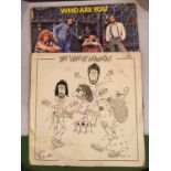TWO VINYL LP'S BY THE WHO "THE WHO BY NUMBERS , " WHO ARE YOU " "WHO ARE YOU "