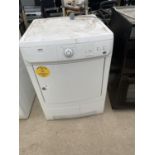 A WHITE ZANUSSI TUMBLE DRYER BELIEVED IN WORKING ORDER BUT NO WARRANTY