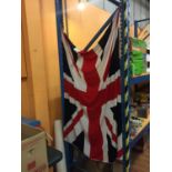 A COTTON UNION JACK FLAG 60" X 46"