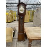 A MODERN TEMPUS FUGIT LONG CASE CLOCK