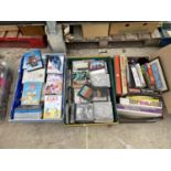 A LARGE QUANTITY OF DVDS, CDS AND BOARD GAMES ETC