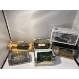 SIX BOXED MODEL TANKS