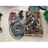 AN ASSORTMENT OF ITEMS TO INCLUDE VALVES AND GAUGES AND GAS PIPE ETC