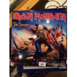 A TIN IRON MAIDEN THE TROOPER SIGN