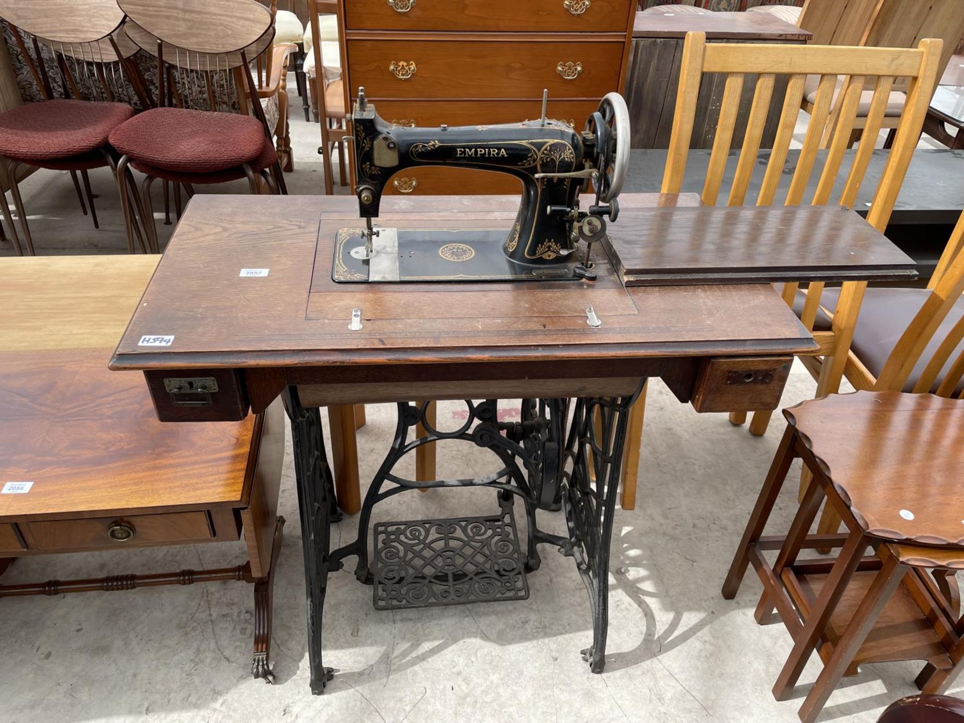 AN 'EMPIRA' TREADLE SEWING MACHINE