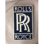 A CAST METAL ROLLS ROYCE WALL PLAQUE