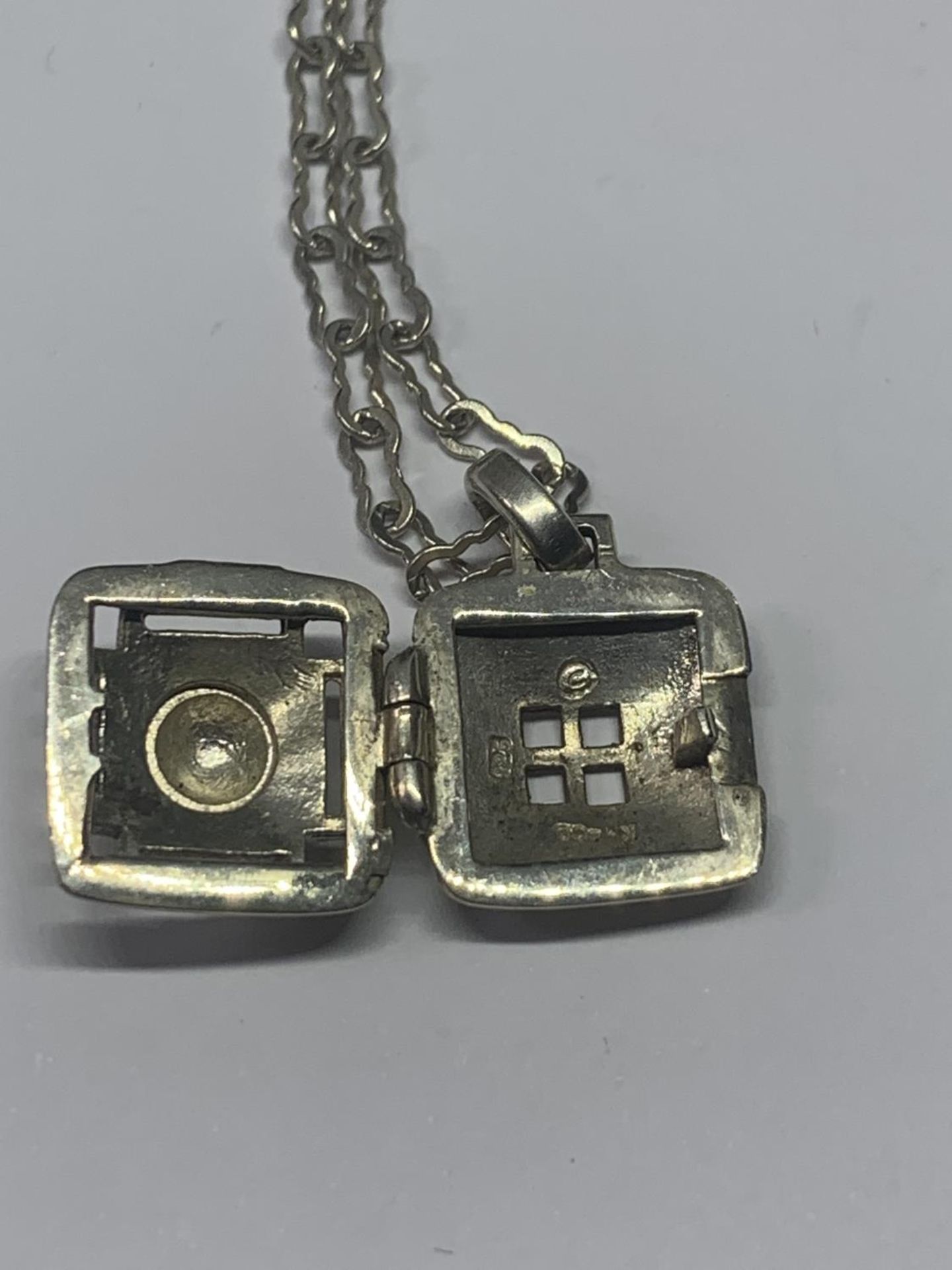 TWO SILVER NECKLACES WITH PENDANTS - Image 10 of 10
