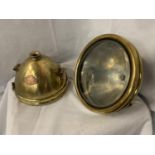 TWO VINTAGE BRASS CAR LIGHTS, BOTH 'ROTAX MOTOR ACCESSORIES CO. DYNOLIGHT LONDON' NUMBERS 354 AND
