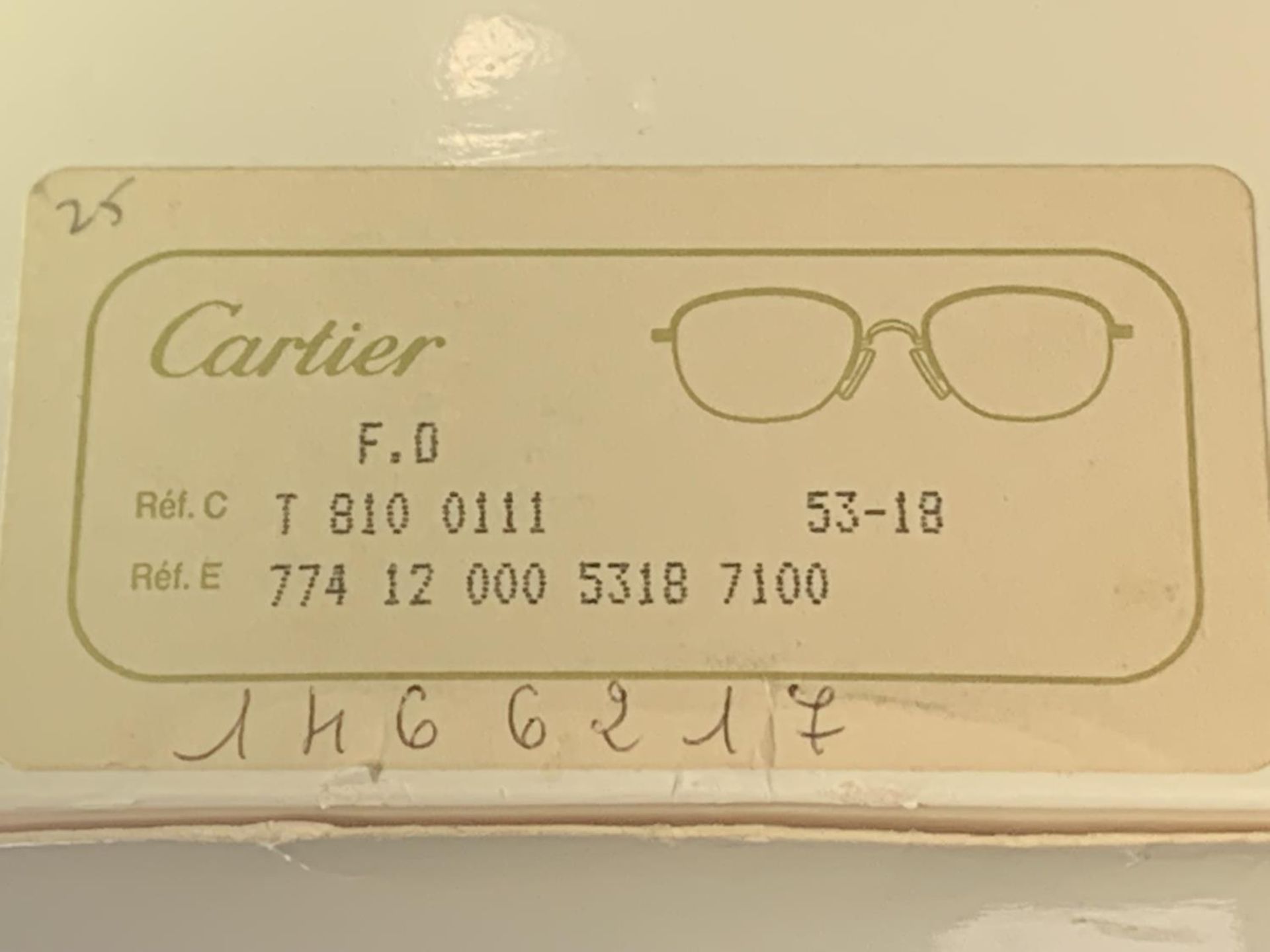 A PAIR OF MUST DE CARTIER PARIS SUNGLASSES WITH DIAMOND DECORATION TO THE SIDE. ORIGINAL BOX AND - Image 21 of 22