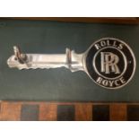 A CHROME ROLLS ROYCE KEY HOLDER