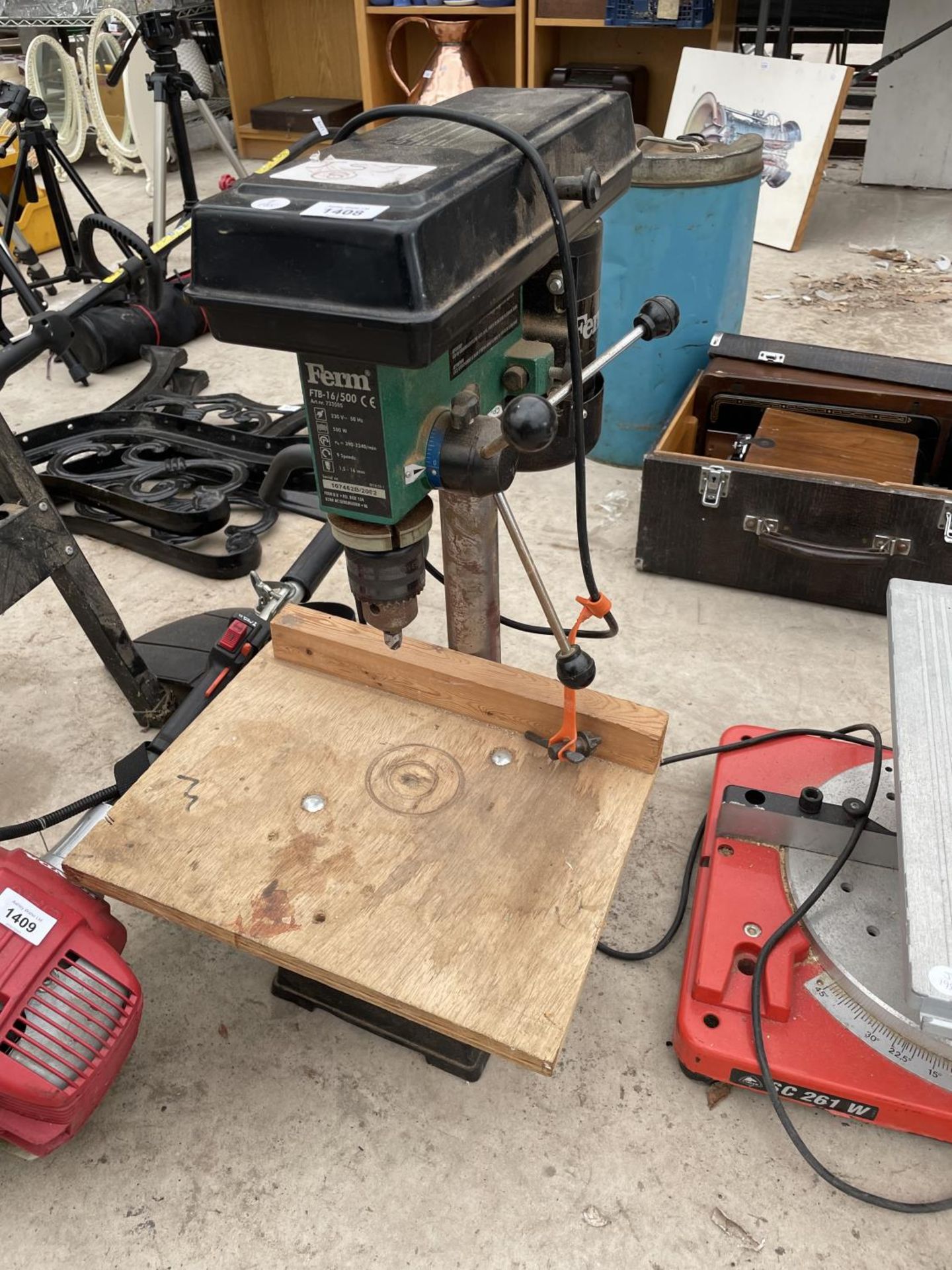 A FERM ELECTRIC PILLAR DRILL BELIEVED IN WORKING ORDER BUT NO WARRANTY