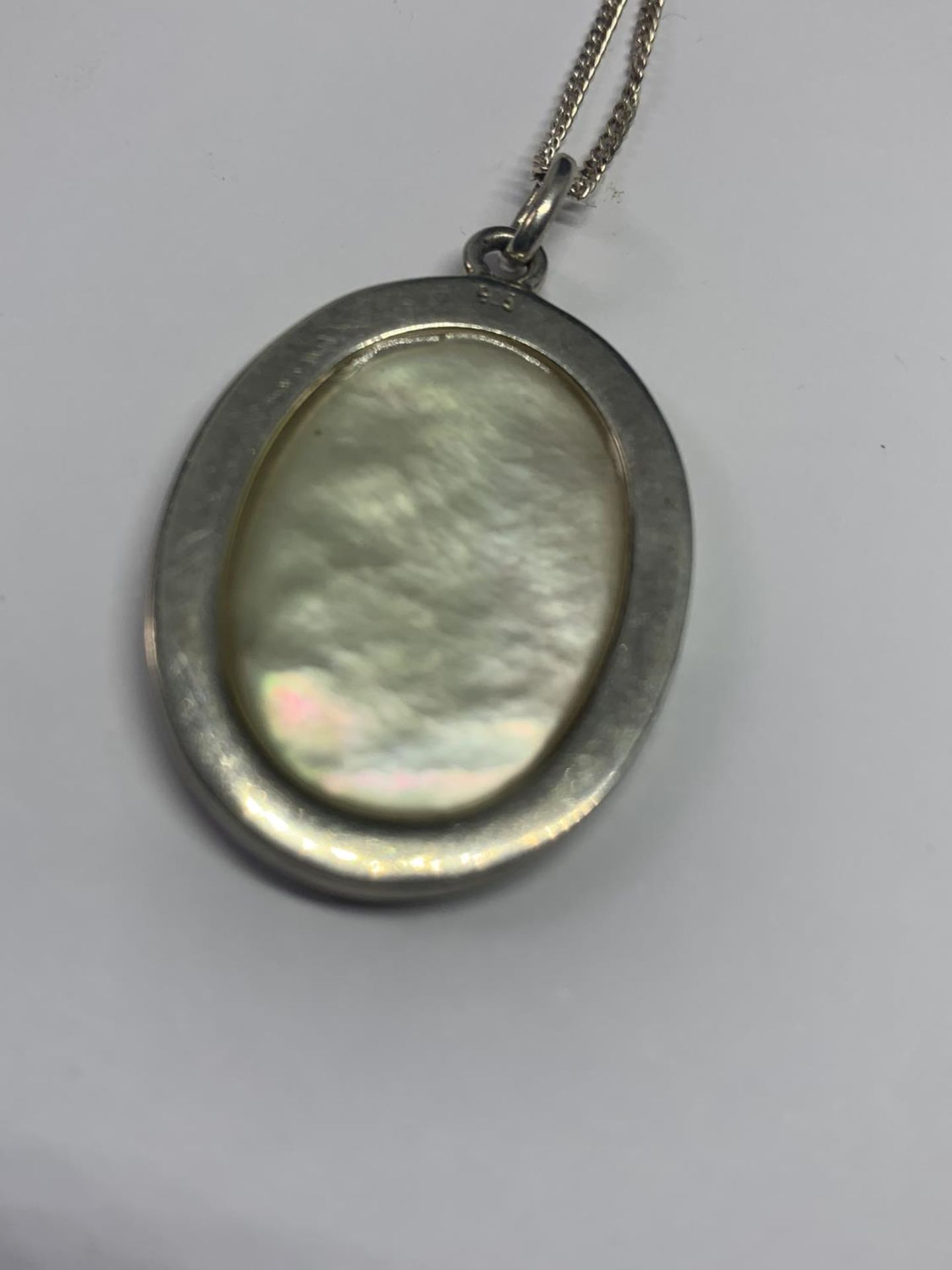 TWO SILVER NECKLACES WITH PENDANTS - Image 5 of 10