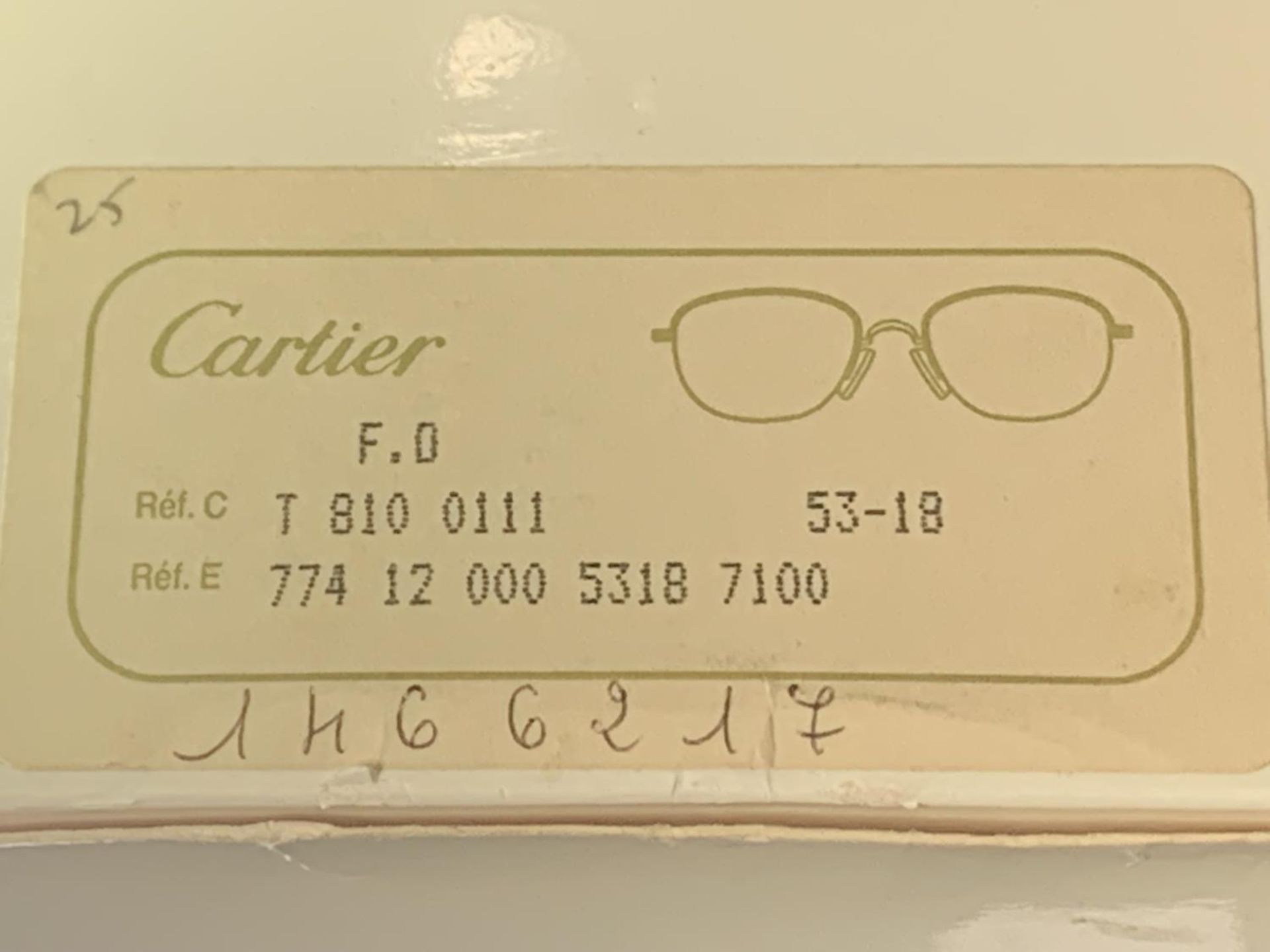 A PAIR OF MUST DE CARTIER PARIS SUNGLASSES WITH DIAMOND DECORATION TO THE SIDE. ORIGINAL BOX AND - Image 22 of 22