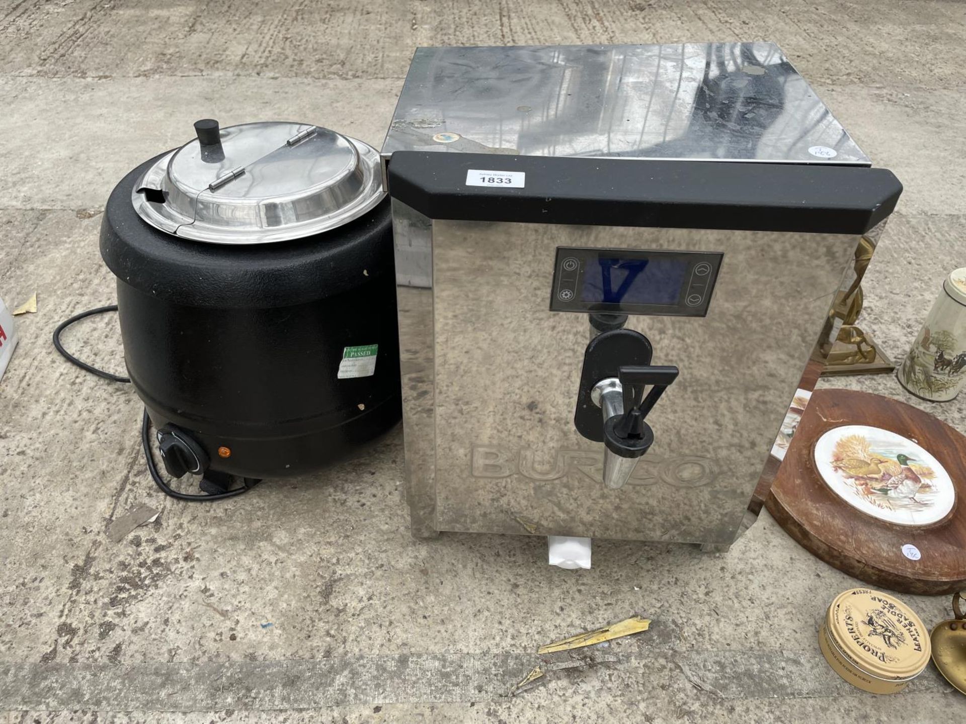 A WATER HEATER AND A SOUP KETTLE