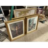 AN ASSORTMENT OF FRAMED PRINTS AND PICTURES TO INCLUDE AN OIL ON CANVAS