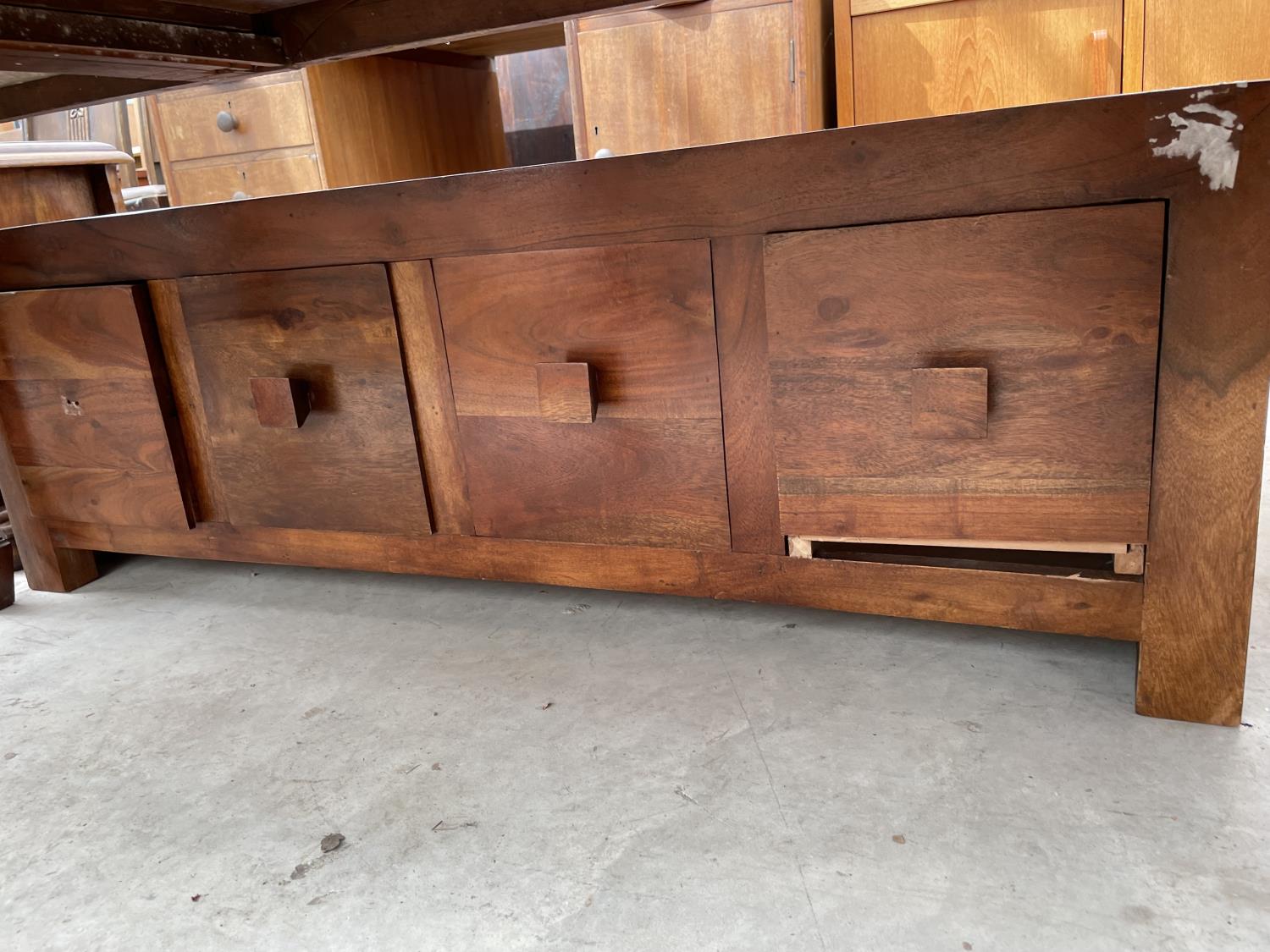 PAIR OF HARDWOOD CHEST/MAGAZINE RACKS - Image 8 of 8