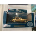 A BOXED CORGI 10TH ANNIVERSARY COMMEMORATIVE EDITION GOLD PLATED JAGUAR MK11