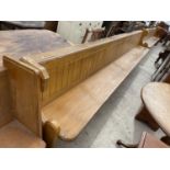 A VICTORIAN SCUMBLE 13' CHURCH PEW