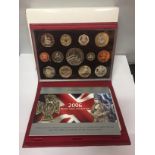 A ROYAL MINT 2006 THIRTEEN COIN PROOF SET IN HARD CASE WITH COA .