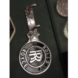 A CHROME ROLLS ROYCE KEY HOLDER