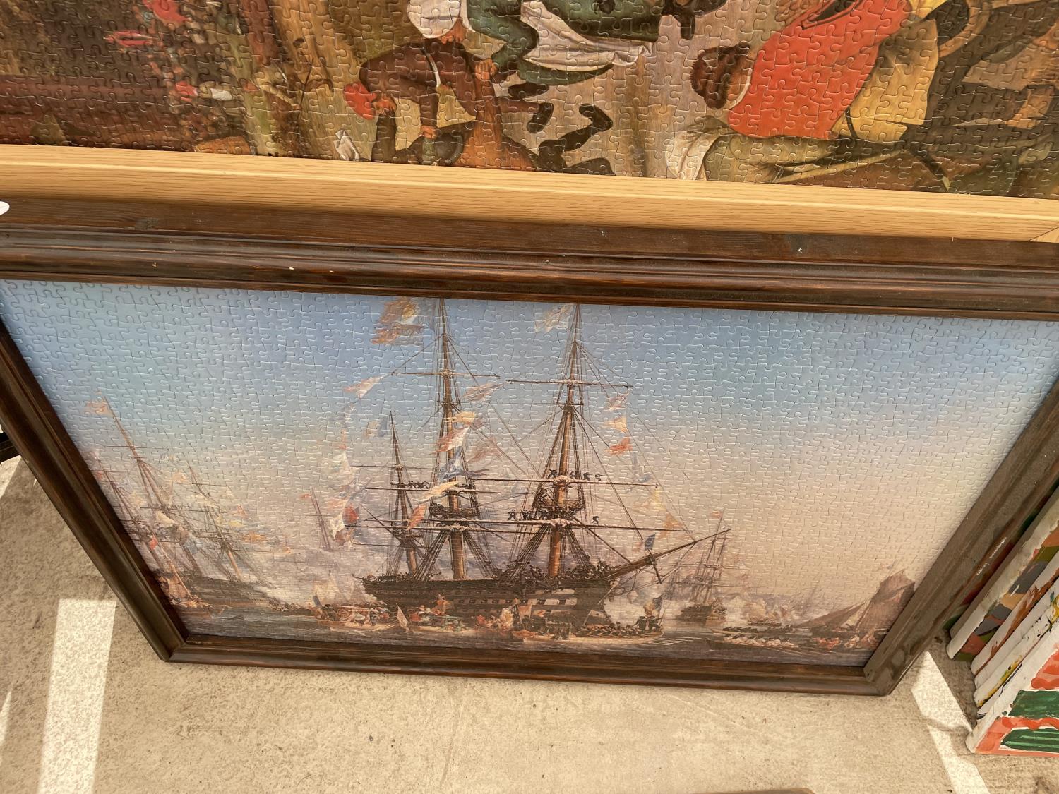 AN ASSORTMENT OF FRAMED JIGSAW PUZZLES - Image 4 of 8