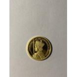 AN AUSTRALIA ?PERTH MINT?, 2013, $25 GOLD COIN, ¼ OUNCE, 99.99 PURE GOLD, SUPERBLY BOXED WITH