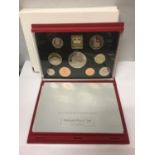 A ROYAL MINT 1999 NINE COIN PROOF SET IN HARD CASE WITH COA .