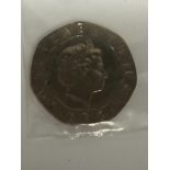 A UNITED KINGDOM ?20P COIN NO DATE? . THE COIN IS IN MINT CONDITION