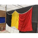 AN EXTREMELY LARGE BELGIUM FLAG